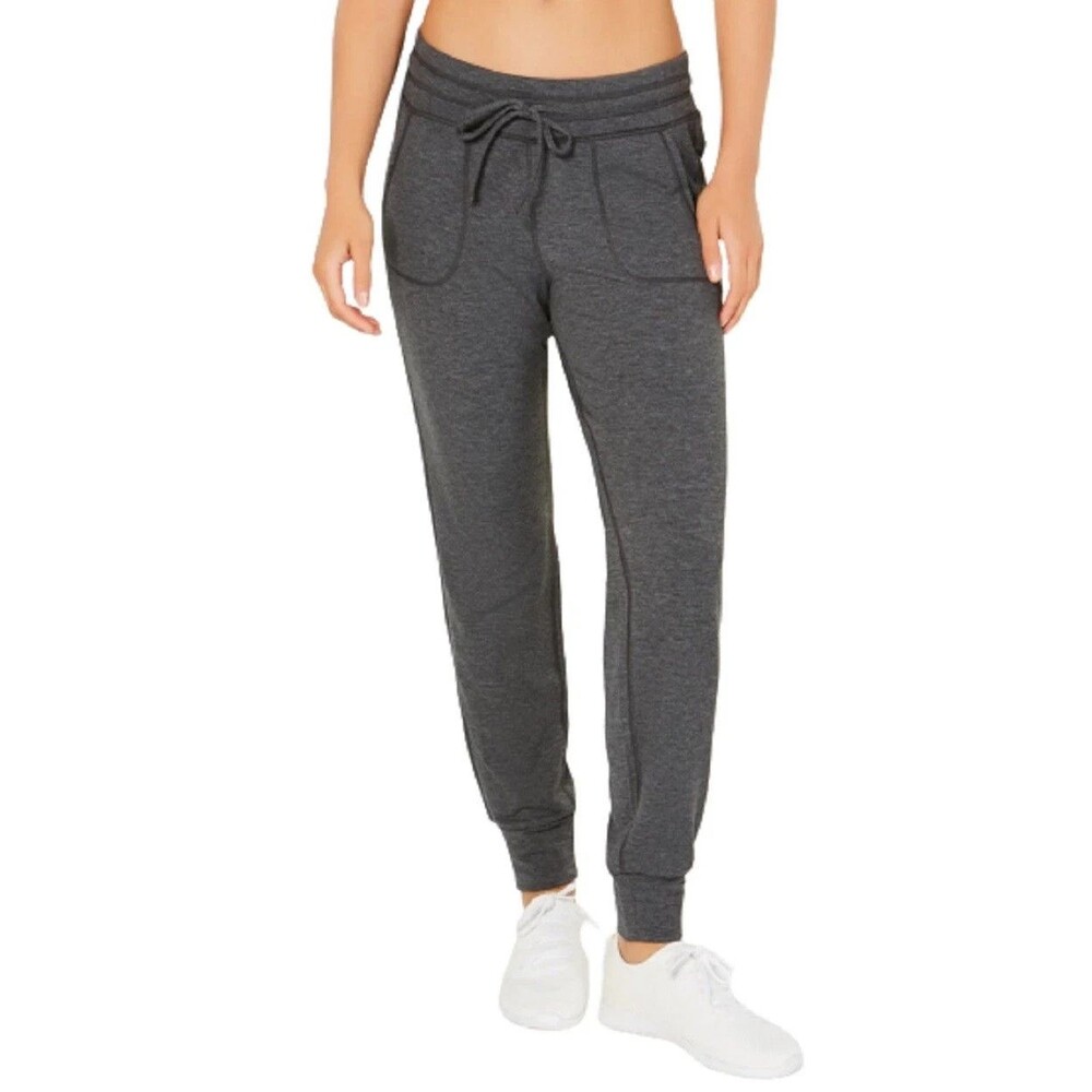 32 Degrees Heat Women's Gray Weatherproof Super Soft Fleece Jogger Size M NWT